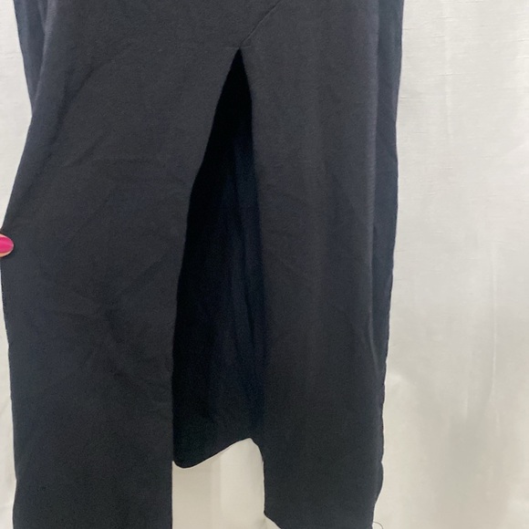 NWT ZARA FLUID NECKLINE LONG KNIT DRESS BLACK - Size L - Picture 8 of 12